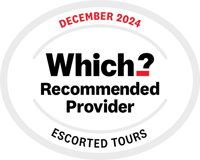 Which? Recommended Provider certificate logo for Escorted Tours, December 2024