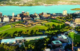 Aerial View of Haligonian landscape in Halifax, Canada