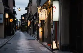 Pontocho alley in Kyoto, Japan
