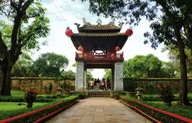 Second Courtyard and Khuê Văn pavilion gate at the Temple of Literature, Hanoi, Vietnam
