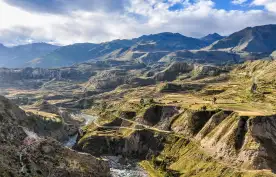 Panoramic view in the Colca Canyon, Peru