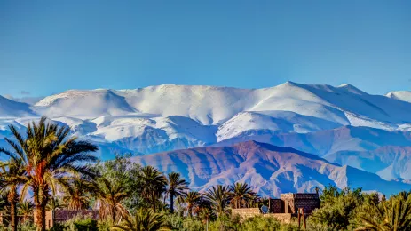 snow capped peaks of Atlas Mountains