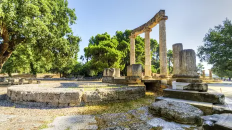 Ruins of the ancient site of Olympia, Greece