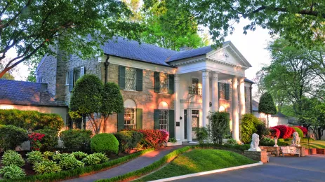 Graceland, Mansion home of Elvis Presley located in Memphis, Tennessee USA