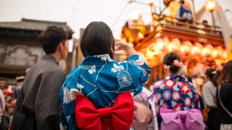 Matsuri Festival in Yukata, Japan