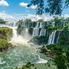 The Iguazu Falls at Argentinian National Park in Argentina