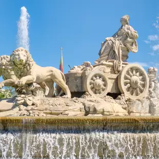 The Fountain of Cibeles in Madrid, Spain