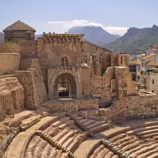 Roman Amphitheater In Cartagena, Spain