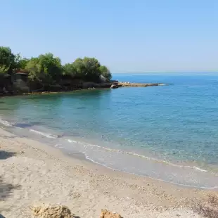 Sandy beach in Greece
