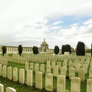 Tyne Cot World War One Cemetery and Memorial in Belgium