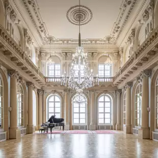 Primate's Palace Hall of Mirrors with piano