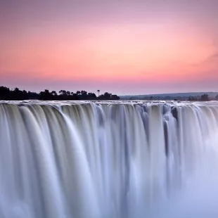 Victoria Falls at dawn in Zimbabwe, Africa