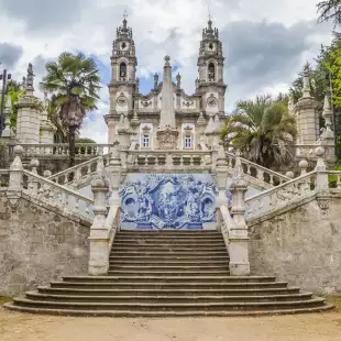 Panorama of Sanctuary of Our Lady of Remedios in Lamego