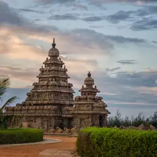 Shore Temple in the city of Mamallapuram, India