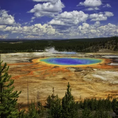 Grand Prismatic Spring at Yellowstone Park