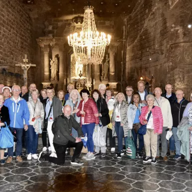 Group photo in Wieliczka Salt Mines