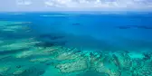 Aerial view of a great barrier reef
