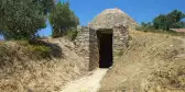 Tholos tomb near Ruins of King Nestor palace in Pylos, Greece