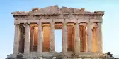 The Acropolis of Athens ancient citadel ruins in Athens, Greece