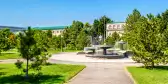 Fountains on Amir Temur Square in Tashkent, Uzbekistan