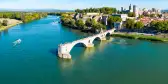 Avignon city aerial view, France