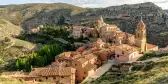 scenery of the medieval town of Albarracin in the province of Teruel in Aragon, Spain