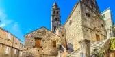 Scenic view at old historic architecture on Island Vis in Croatia