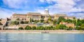 Buda old city and the Danube River in Budapest, Hungary