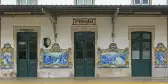 Pinhão train station platform in Portugal