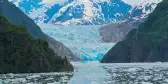 The Sawyer Glacier sitting near Tracy Arm Fjord in Alaska