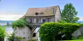 The old Mill of Vernon, above the Seine river, France