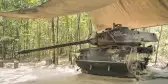 Displayed American M-41 Tank, a Vietnam War relic, outside the entrance to the Củ Chi tunnels, Vietnam