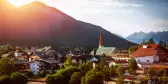 Beautiful mountainous city of Tyrol in Austria