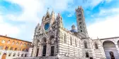 The wonderful medieval city of Siena in Tuscany region, italy