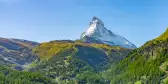 Aerial view on Zermatt and Matterhorn, Switzerland