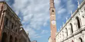 Bissara Tower in Piazza dei Signori main square of Vicenza, Italy