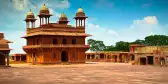 Exterior of the Diwan-i-Khas, the hall of private audience in Fatehpur Sikri, India