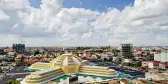 View of Central Market, Phnom Penh city, Cambodia