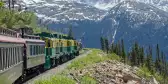 White Pass and Yukon railway in Skagway, Alaska