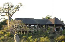 Exterior view of the Chobe Safari Lodge in Kasane, Botswana