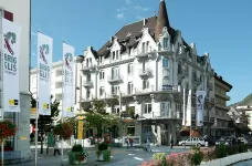 Exterior view of Hotel Victoria in Brig, Switzerland