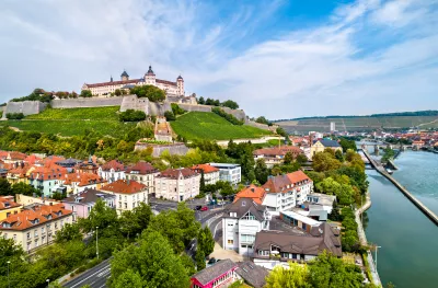 View of Marienberg Fortress in Wurzburg - Bavaria, Germany