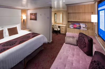 Interior of signature suite aboard the Ms Koningsdam ship