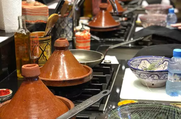 Imperial Cities of Morocco - Moroccan cooking class - Tagines and ingredients