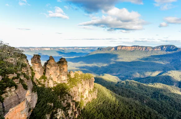 The Three Sisters in the Blue Mountains in Australia