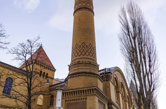 Cropped shot of the Kulturbrauerei, a culture brewery in Berlin, Germany.