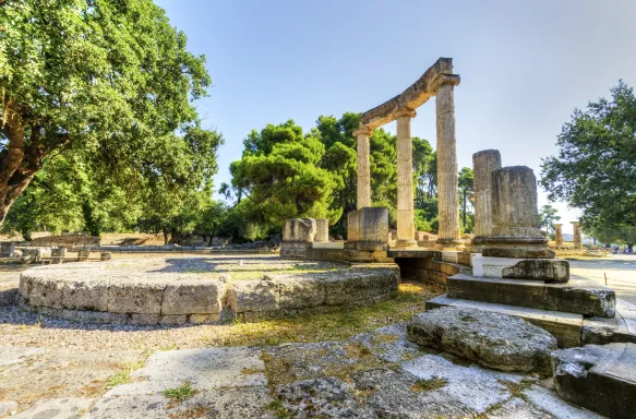 Ruins of the ancient site of Olympia, Greece