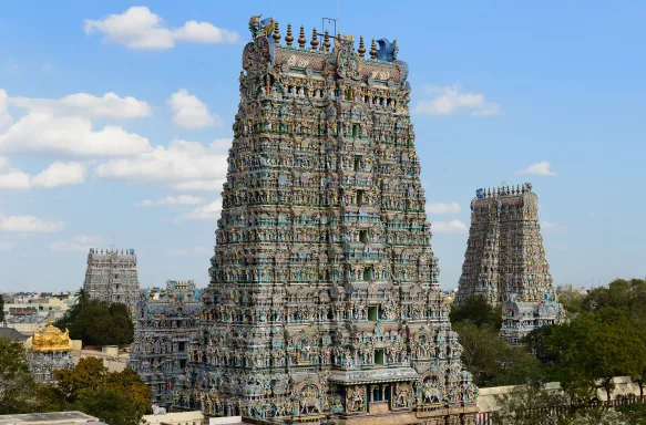 Meenakshi Sundareswarar Twin Temple in Madurai.