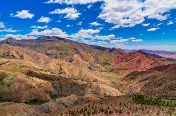 Beautiful mountain landscape in Atlas Mountains, Morocco