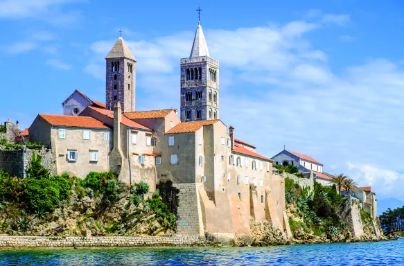 old town of rab in croatia